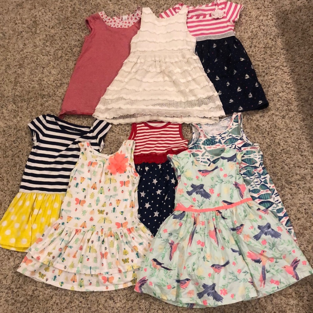 4T lot girls eight dresses total